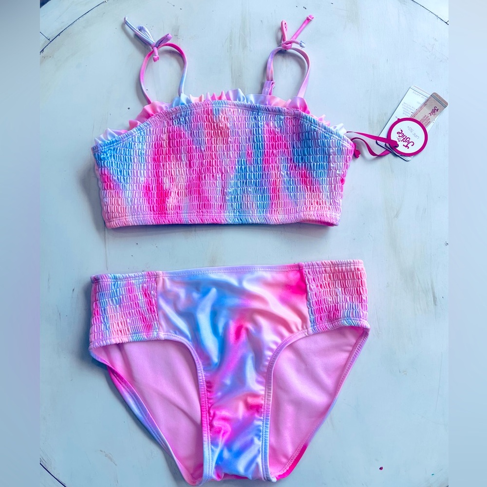 NWT- Justice Girl’s 2 Piece Swim Suit- Size XL (16/18)